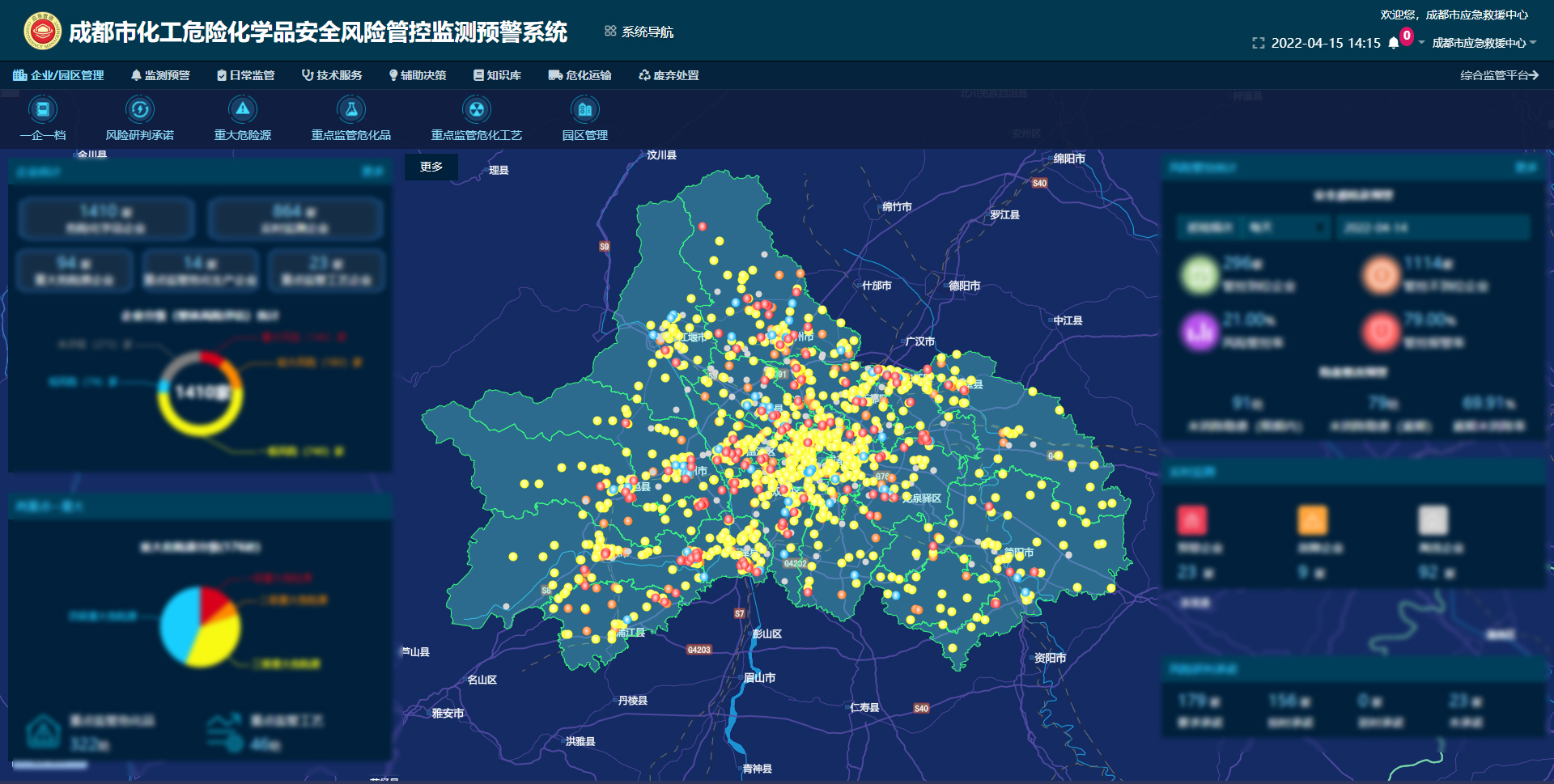 成都市化工危險(xiǎn)化學(xué)品風(fēng)險(xiǎn)監(jiān)測預(yù)警系統(tǒng)建設(shè)
